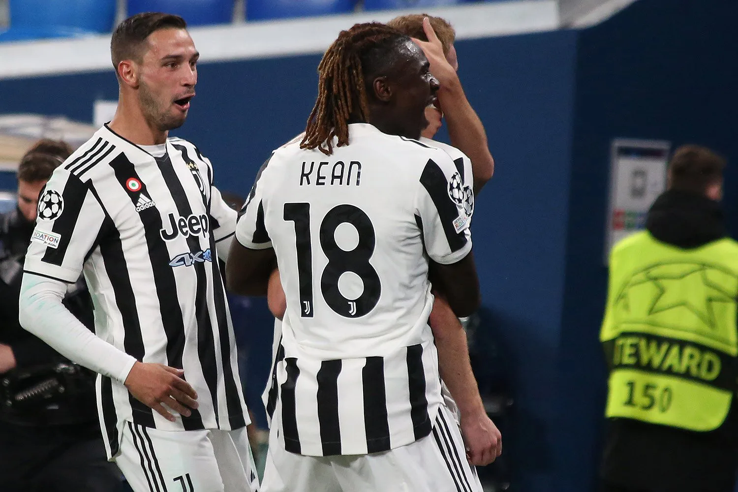 Moise Kean in azione di gara, foto d'archivio