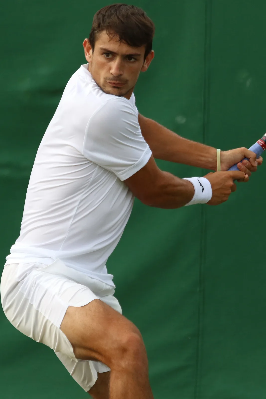 Mariano Navone durante le qualificazioni di Wimbledon 2023