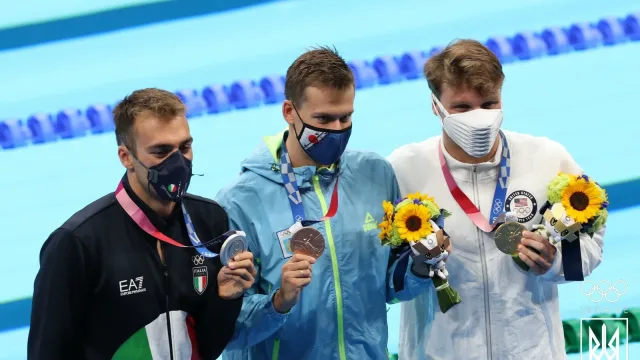 Gregorio Paltrinieri e Florian Wellbrock sul podio olimpico del nuoto