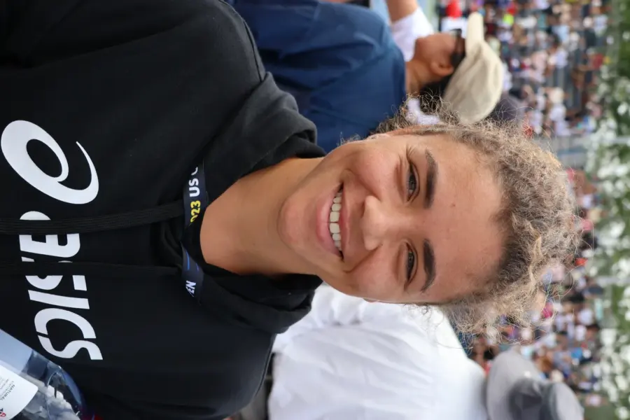 Jasmine Paolini sorridente allo US Open