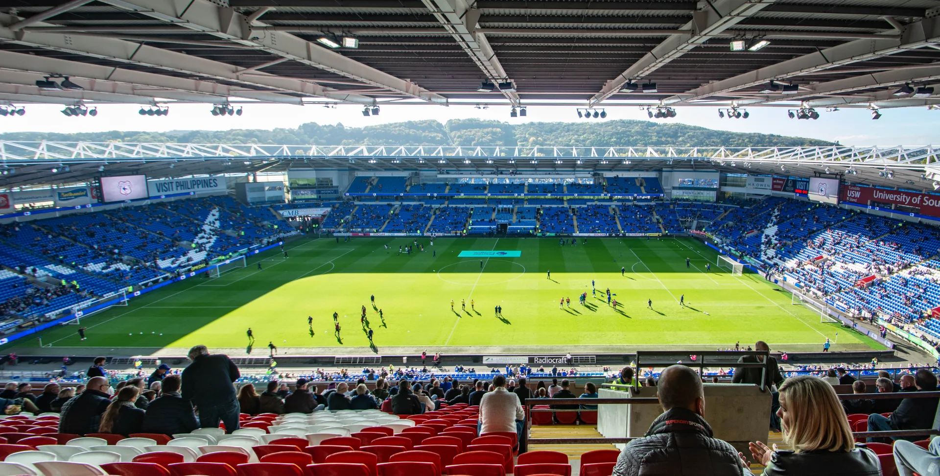 Cardiff City Stadium durante una partita di calcio