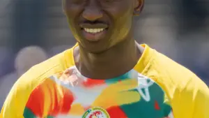 Pape Matar Sarr con la maglia del Senegal durante il Mondiale 2026
