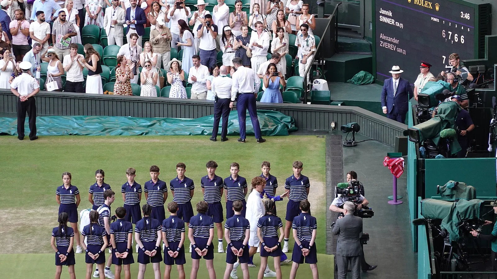Jannik Sinner a Wimbledon 2026 dopo la finale contro Alexander Zverev