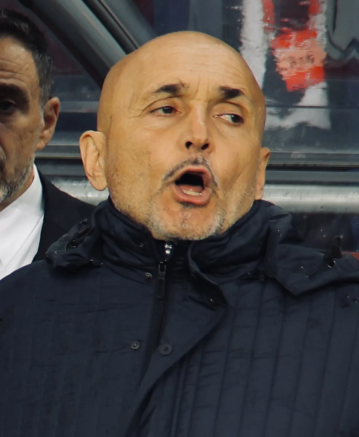 Luciano Spalletti in panchina durante Norvegia Italia